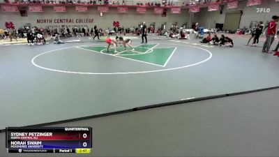 117 A Quarterfinal - Norah Swaim, McKendree University vs Sydney Petzinger, North Central (IL)