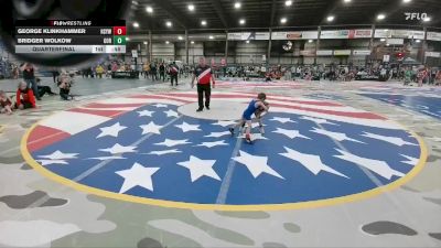 40 lbs Quarterfinal - George Klinkhammer, Hot Springs Youth Wrestling vs Bridger Wolkow, Gordon/Rushville
