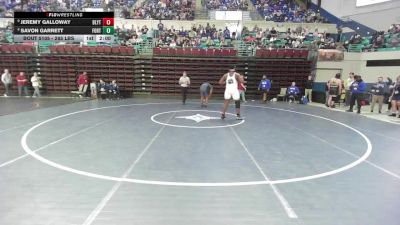 285 lbs Round Of 16 - Jeremy Galloway, Blythewood vs Savon Garrett, Fort Dorchester