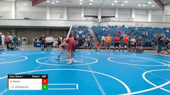 153 lbs Cons. Round 1 - Caleb Kirkpatrick, Columbus East vs Adrian Perez, Illiana Christian