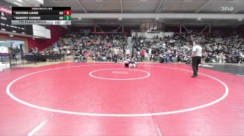 134 lbs 7th Place Match - Harvey Currie, San Ramon Valley vs Royden Liang, American