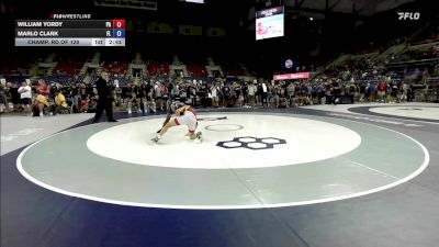 126 lbs Champ. Rd Of 128 - William Yordy, PA vs Marlo Clark, FL