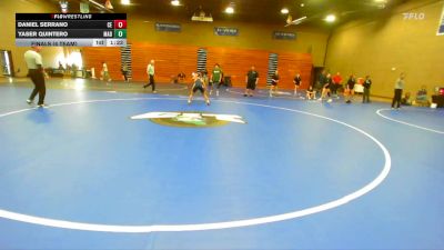 106 lbs Finals (4 Team) - Yaser Quintero, Madera vs Daniel Serrano, Clovis East