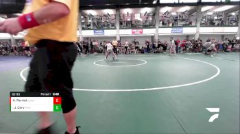 82-90 lbs Quarterfinal - Jacob Cory, Harlem Huskies WC vs Hunter Parrick, Lion`s Den Wrestling Academy