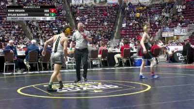 114 lbs 3rd Place - John Segata, Council Rock South vs Dylan Barrett, Penn-Trafford