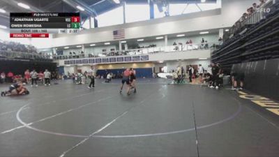165 lbs Champ. Round 2 - Jonathan Ugarte, Victor Valley College vs Owen Romesha, Lassen College
