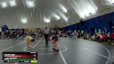 110 lbs Round 5 (6 Team) - Justin Kirk, Crossroads Wrestling vs Luke Stanley, Silo WC