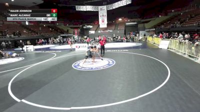 135 lbs 5th Place Match - Marc Alcaraz, Granite Wrestling Club vs Kaleb Johnson