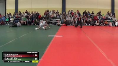 85 lbs Quarterfinal - Elih Schaefer, Zumbrota-Mazeppa Cougars vs Elias Nielsen, Summit Wrestling Academy