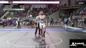 150 lbs Quarterfinal - Austin Liles, The Herd vs Tayber Driggs, Manhattan