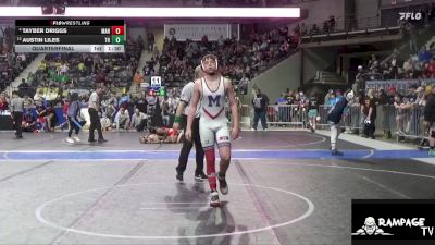 150 lbs Quarterfinal - Austin Liles, The Herd vs Tayber Driggs, Manhattan