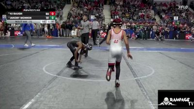 72 lbs Quarterfinal - Kj Baugh, Maize vs Jakoby Monroe, Topeka Blue Thunder