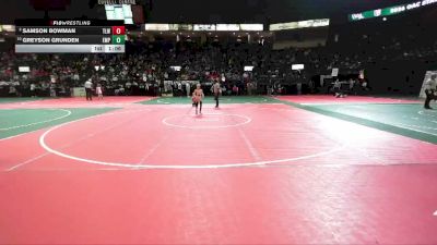 50 lbs Quarterfinal - Greyson Grunden, EMPA vs Samson Bowman, TLWA