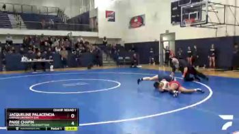 116 lbs Champ. Round 1 - Paige Chafin, Eastern Oregon University (OR) vs Jacqueline Palacencia, Simpson University (CA)