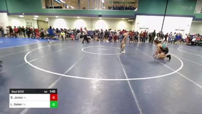 150 lbs Consi Of 32 #1 - Blake Jones, VA vs Logan Baker, PA