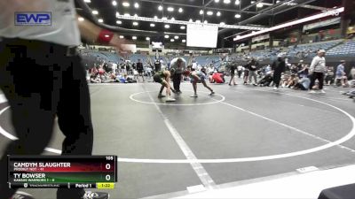 105 lbs Round 5 (6 Team) - Ty Bowser, Kansas Warriors 1 vs Camdym Slaughter, Prodigy NDT