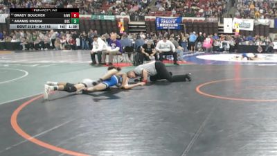 A - 118 lbs Quarterfinal - Brady Boucher, Havre vs Aramis Rivera, Billings Central/Joliet