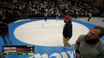 5A 155 lbs Semifinal - Hayley Harris, Springville vs Tyler Richter, Wasatch