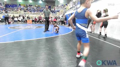 43 lbs Consi Of 4 - Blayne Hines, Comanche Takedown Club vs Heston Hayes, Vinita Wrestling Club