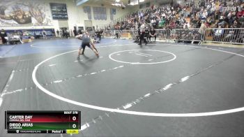 106 lbs Champ. Round 2 - Diego Arias, La Mirada vs Carter Day, Corona Del Mar