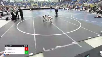 58 lbs Quarterfinal - Kyler Haslem, Uintah WC vs Austin French, Bear Cave WC