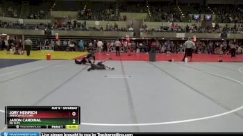 50 lbs Round 1 - Jory Heinrich, American Outlaws vs Jaxon Cardinal, Mn Elite