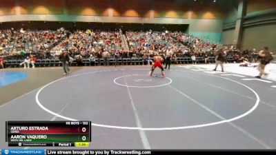 132 lbs Champ. Round 1 - Arturo Estrada, Ceres vs Aaron Vaquero, Vista Del Lago