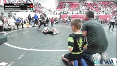 55 lbs Semifinal - Walker Gastineau, Standfast vs Arthur Brashears, Piedmont