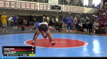 152 lbs Semifinal - Tyler Davis, West Hills vs Dyllan Irmen, Rancho Bernardo
