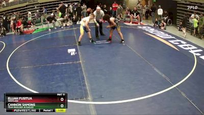 160 lbs Quarterfinal - Cannon Samons, Team Boulder Jr Eagles vs Elijah Fusitua, WESTLAKE