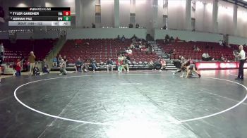 132 lbs Cons. Round 2 - Tyler Gardner, Poquoson Athletic Association vs Adrian Paz, Virginia Patriots Wrestling