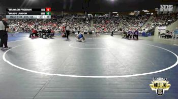 B4A-126 lbs Quarterfinal - Brady Larson, Harrah vs Braylon Freeman, Bristow