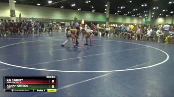 132 lbs Round 3 (6 Team) - Azaiah Ortega, ACW vs Kai Carritt, Iowa Gables