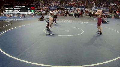 D 1 165 lbs Champ. Round 1 - Holden LeBoeuf, H.L. Bourgeois vs Bryson Lambert, Destrehan