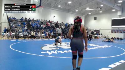 145 lbs 2nd Wrestleback (8 Team) - Isabella Cowgill, Oxford vs Sanala Wofford, South Pontotoc