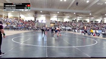 AA 215 lbs Champ. Round 1 - Aiden Elmore, Franklin High School vs Deegan Price, Kirkwood High School