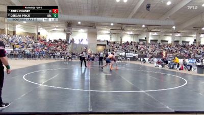 AA 215 lbs Champ. Round 1 - Aiden Elmore, Franklin High School vs Deegan Price, Kirkwood High School