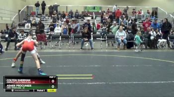 78 lbs Quarterfinal - Colten Sherman, Kingsley Youth Wrestling vs Asher Procunier, ARES Wrestling