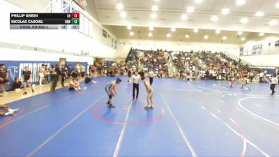 126 lbs Cons. Round 4 - Nicolas Cardiel, Rancho Bernardo Wrestling vs Phillip Green, Clovis High