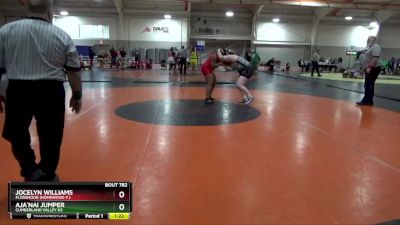 235 lbs 1st Place Match - Aja`nai Jumper, Cumberland Valley Hs vs Jocelyn Williams, Flossmoor (Homewood-F.)