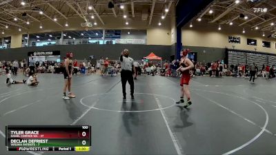 100 lbs Round 3 (4 Team) - Tyler Grace, Daniel Cormier WA vs Declan Defriest, Virginia Patriots