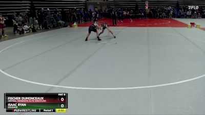 90 lbs Champ. Round 1 - Fischer Dumonceaux, Central Minnesota Elite Wrestling vs Isaac Ryan, Goodhue