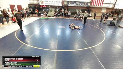 85 lbs 5th Place Match - Alexa Fager, Charger Wrestling Club vs Samantha Emmett, Uintah