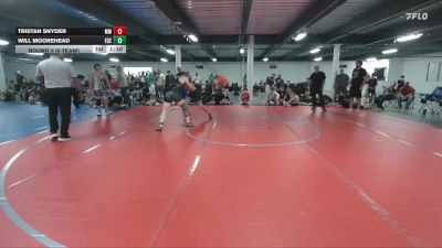 140 lbs Round 3 (6 Team) - Will Moorehead, East Carolina Elite vs Tristan Snyder, Micky`s Maniacs