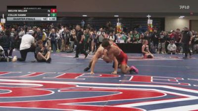 165 lbs Quarterfinal - Melvin Miller, PA vs Collin Hamm, WI