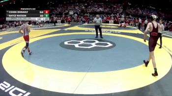 D2-106 lbs Champ. Round 1 - Cohen Shinault, Heb. Lakewood vs Rayce Watson, Jonathan Alder