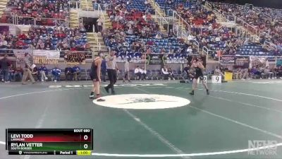 106 lbs Cons. Round 1 - Levi Todd, Larimore vs Rylan Vetter, South Border