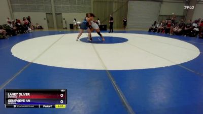 190 lbs Round 1 (6 Team) - Laney Oliver, Ohio Red vs Genevieve An, Georgia