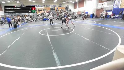 190 lbs 1st Place Match - Primo Catalano, Fountain Valley vs Asa Goff, Newport Harbor