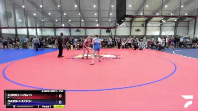 130 lbs Round 1 - Aubree Graves, ID vs Mason Harsch, CA